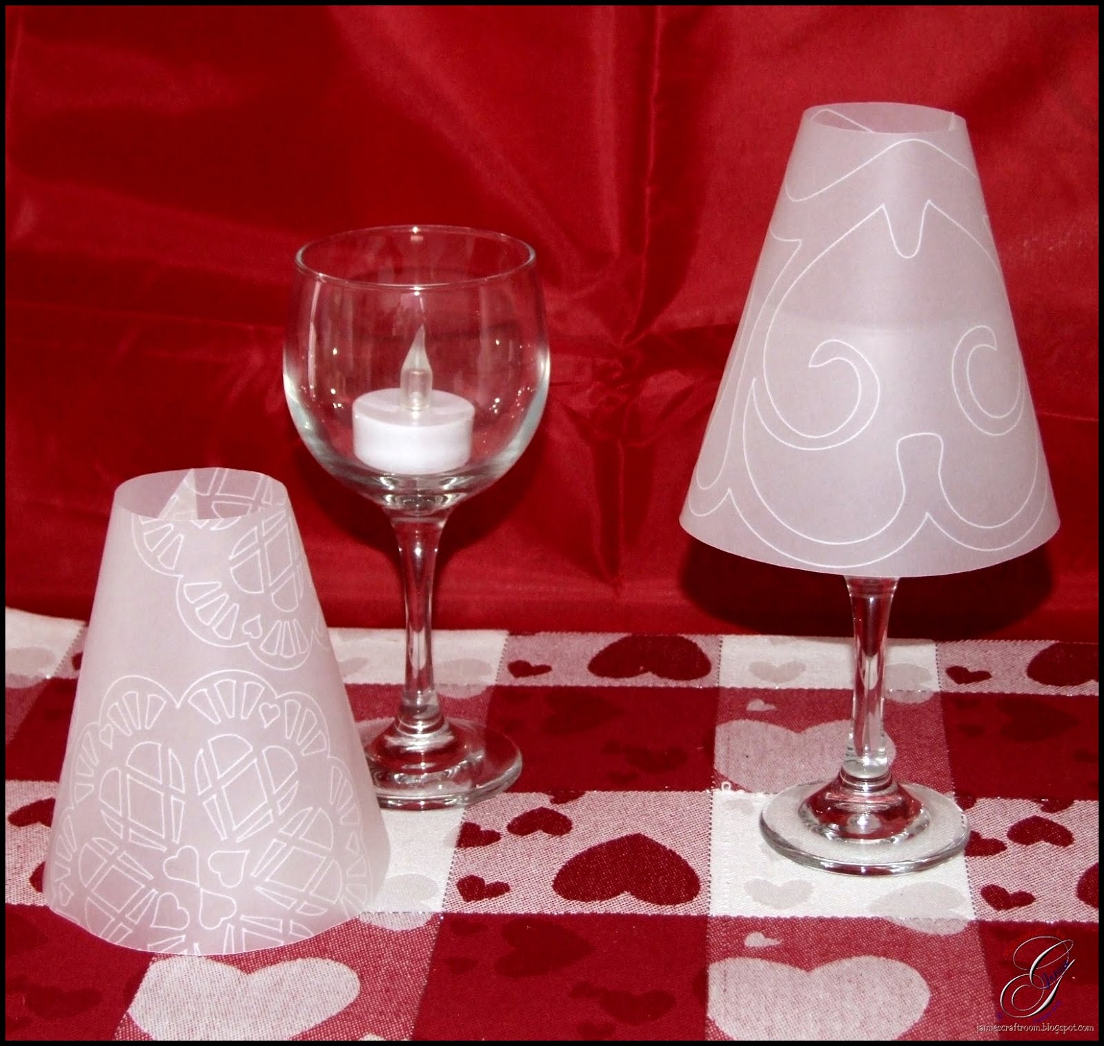 Boss Kut WINE GLASS LAMP SHADE by Jamie G