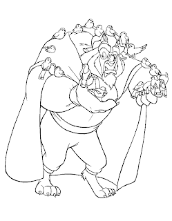 bell from beauty and the beast coloring pages