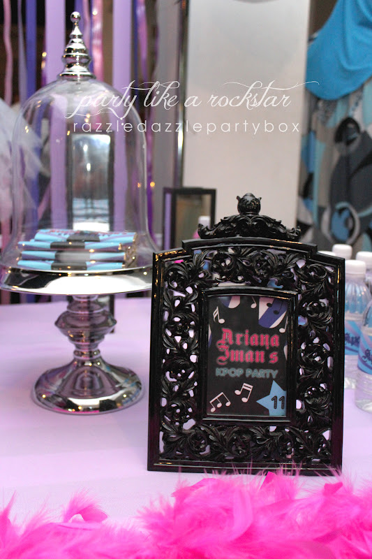 Razzle Dazzle Party Box Theme Birthday Party KPop/Rockstar