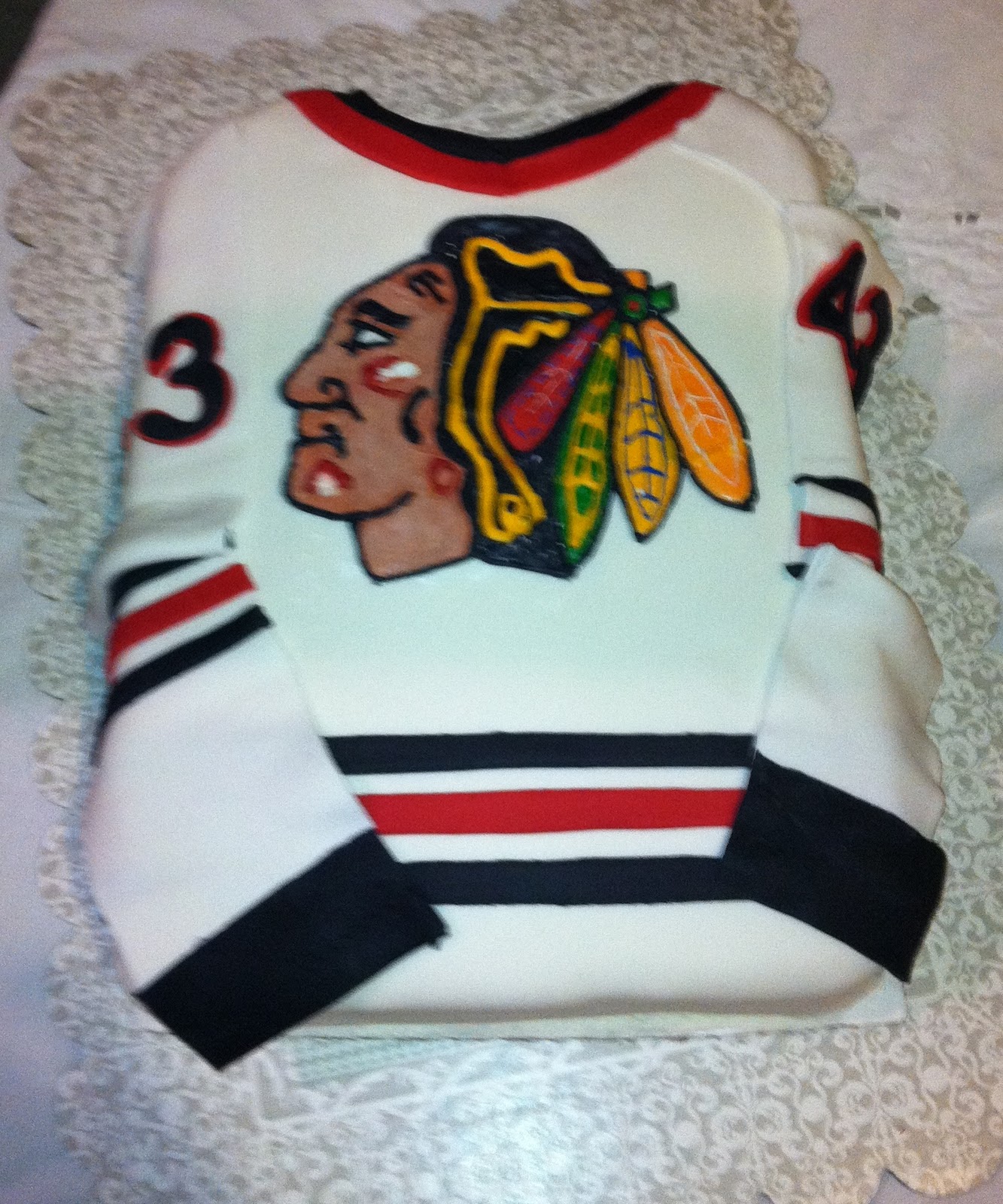 Blackhawks Cake