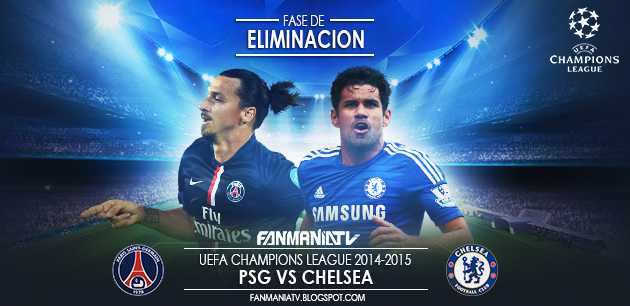 Ver Online PSG vs Chelsea  UEFA Champions League 2014/2015 Este 17 de