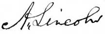 Abraham Lincoln Signature