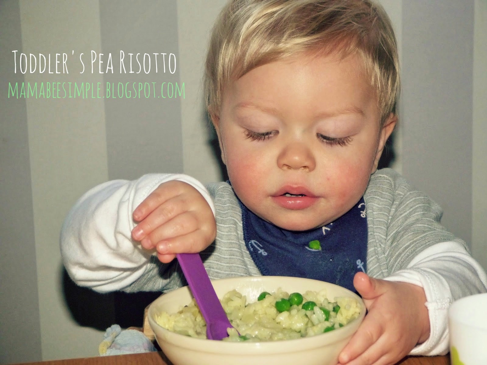 Mama Bee Simple Toddler's Pea Risotto
