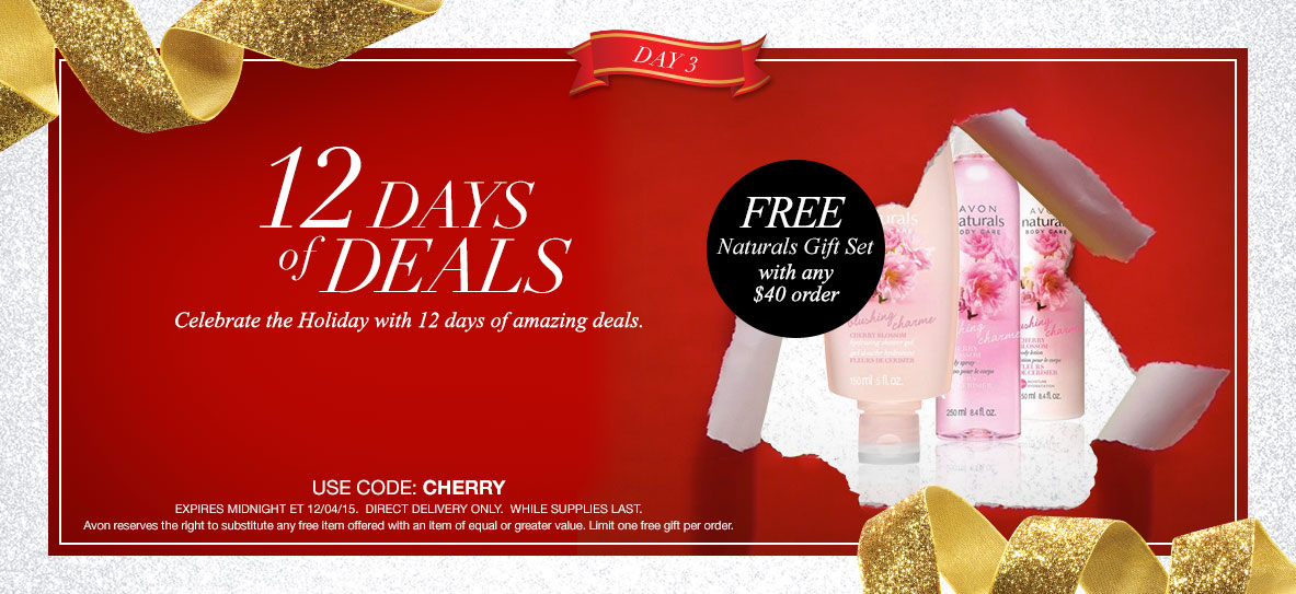 Avon Free Gift With Purchase Day 3 - December 2015