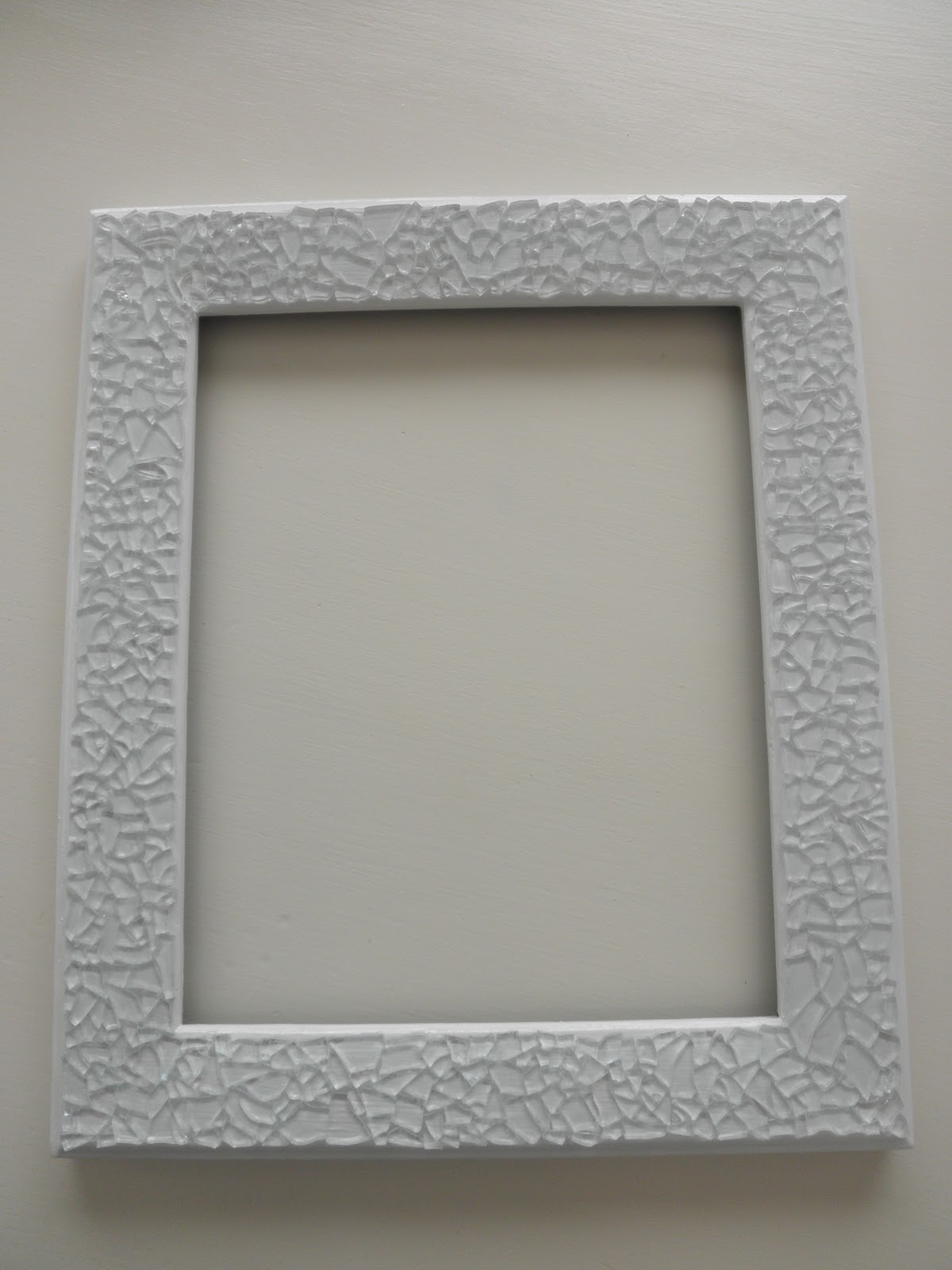 InsideOut Design Decorating a frame with broken glass