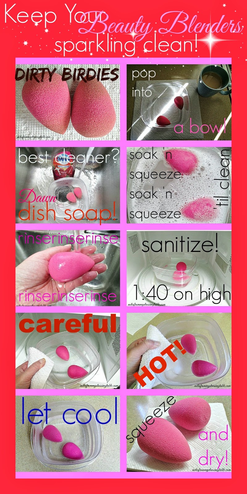 How To Clean And Sanitize Your Beauty Blenders Notes From My