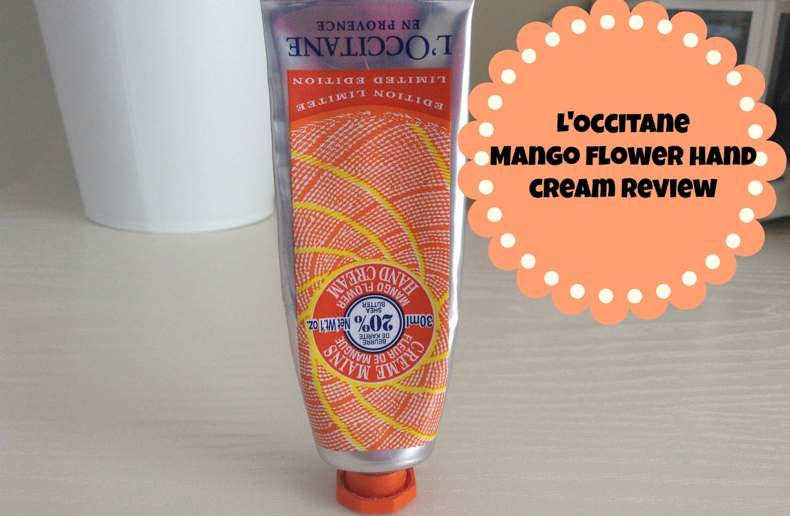 Review L'Occitane Mango Flower Hand Cream FleurDanielle
