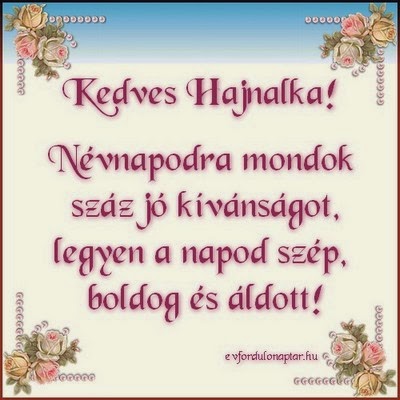 Március 27 - Hajnalka névnap - Boldog Névnapot Kívánok Hajnalka névnap