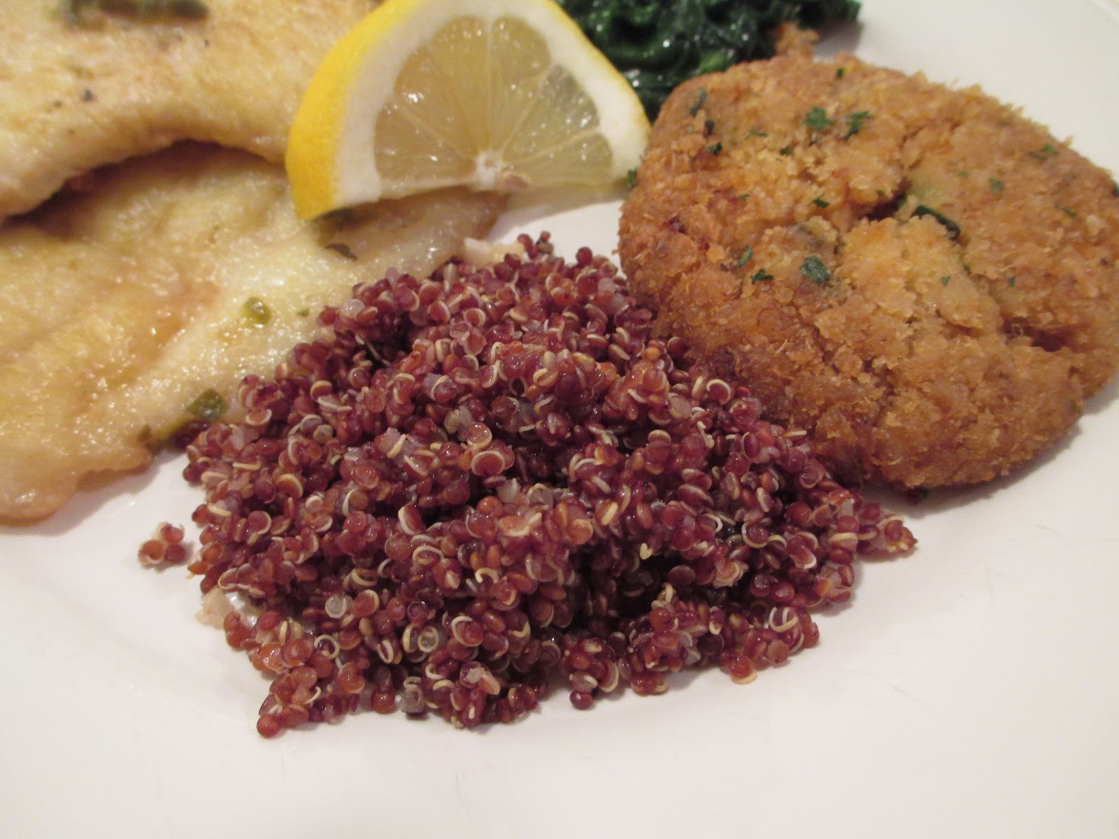 Flounder Piccata with Fresh Spinach and Sandy?