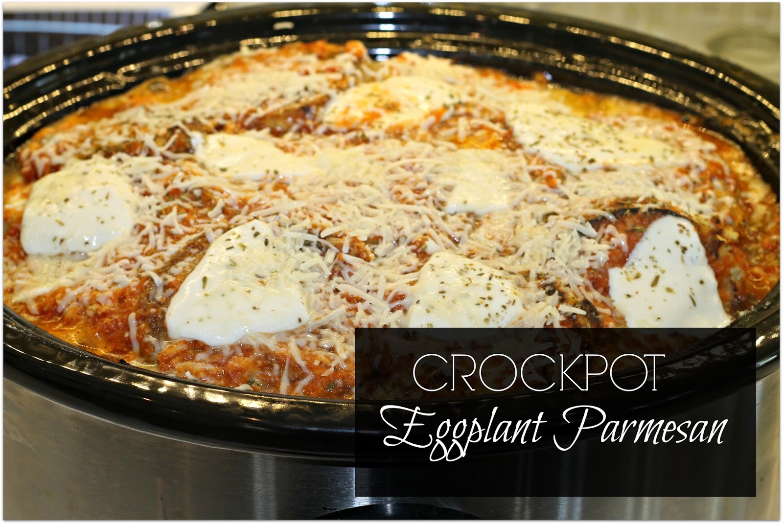 Home of Malones Taste of Tuesday Crockpot Eggplant Parmesan