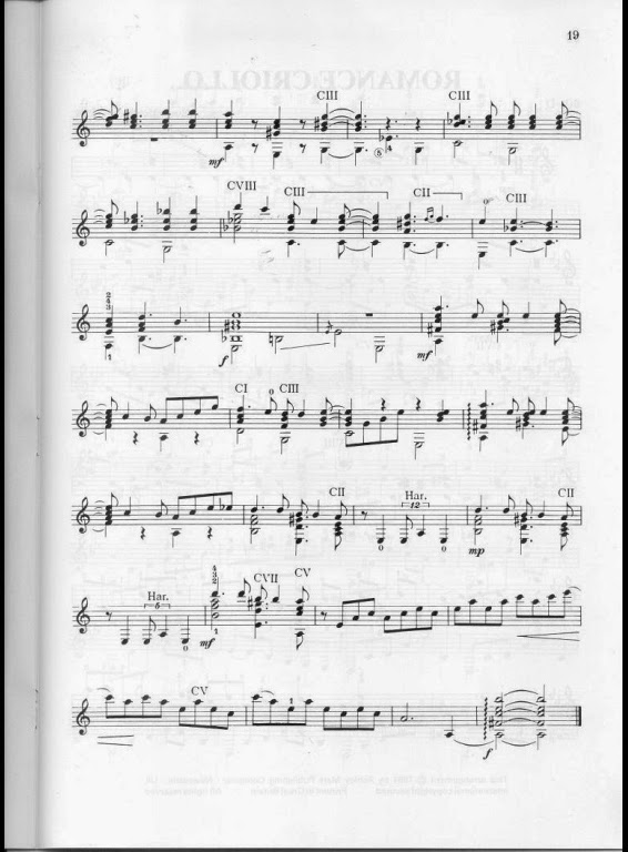 Morel Danza Brasilera Partituras para Guitarra