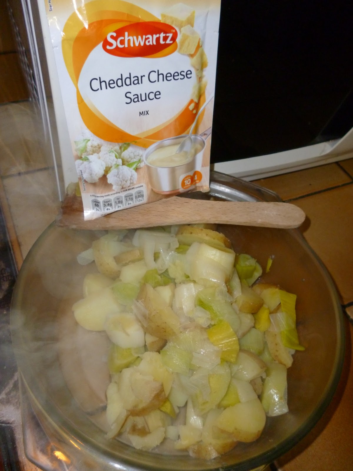 Madhouse Family Reviews Leeks au gratin recipe (and Schwartz Cheddar