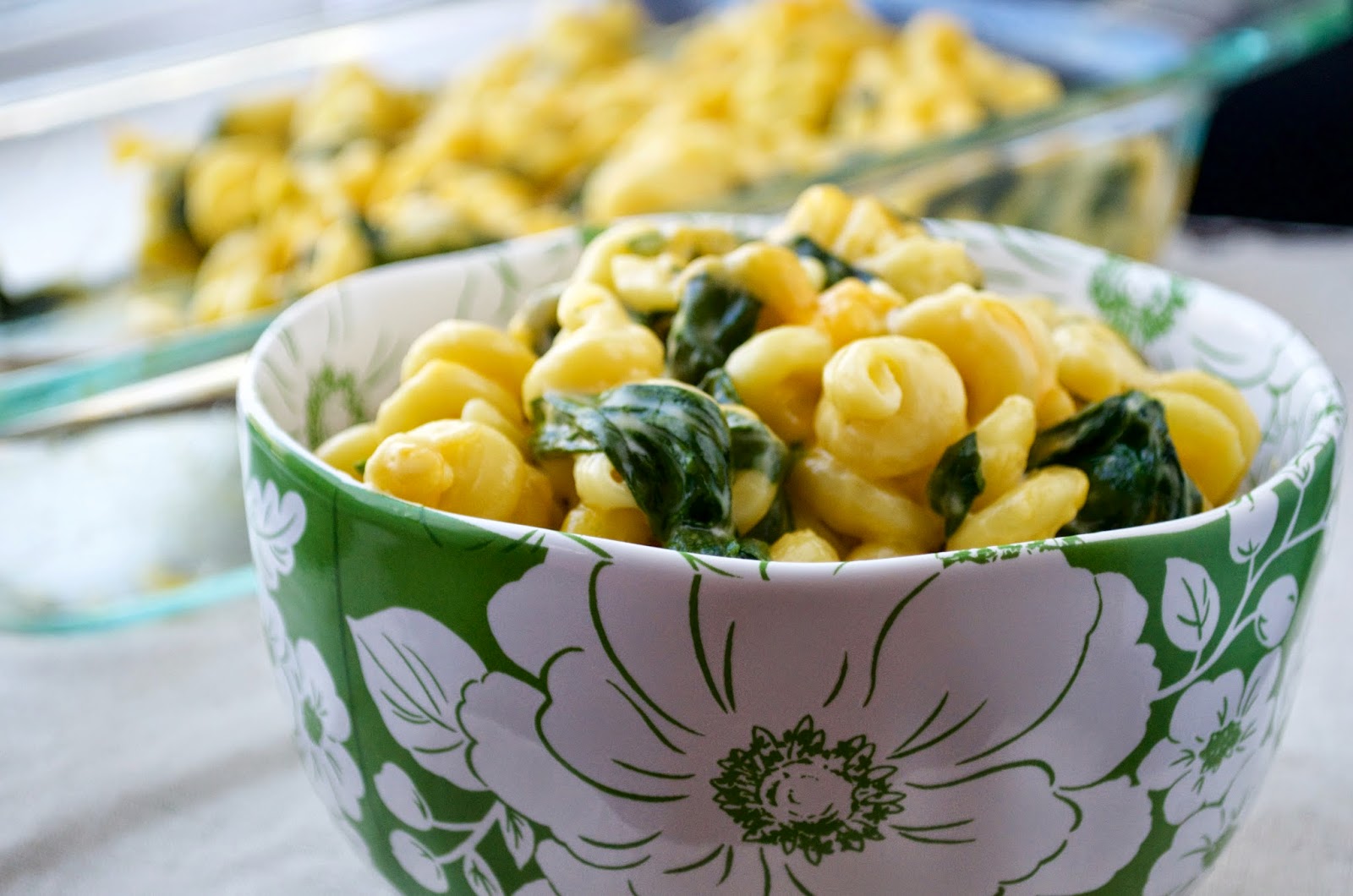 In a Nutshell... Spinach Macaroni & Cheese