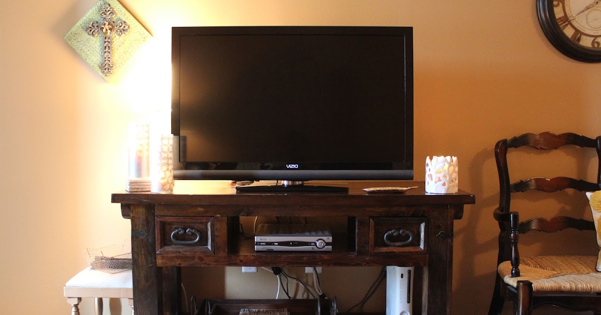 Fresh and Fancy Our Entertainment Center Hiding TV Cables