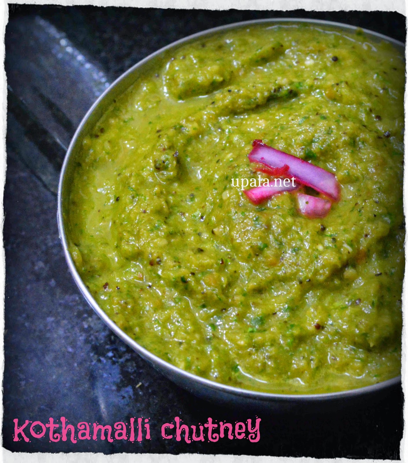 Upala Kothamalli chutney/Coriander chutney