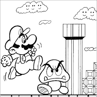 free mario coloring pages