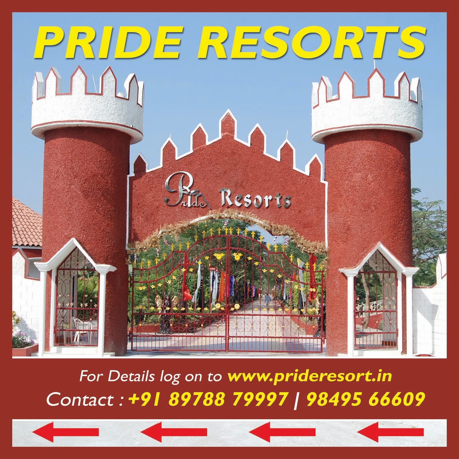 Resorts in hyderabad , Pride Resorts