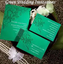 Green Wedding Invitations