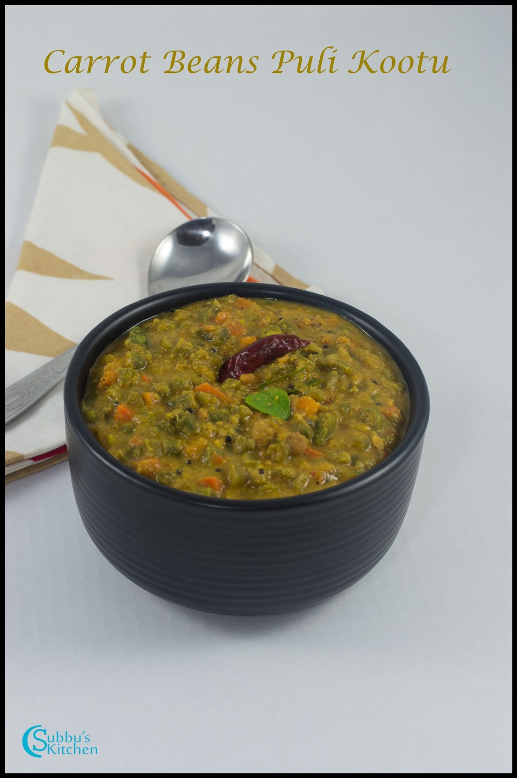 Carrot Beans Puli Kootu Recipe Carrot Beans Tamarind based Stew