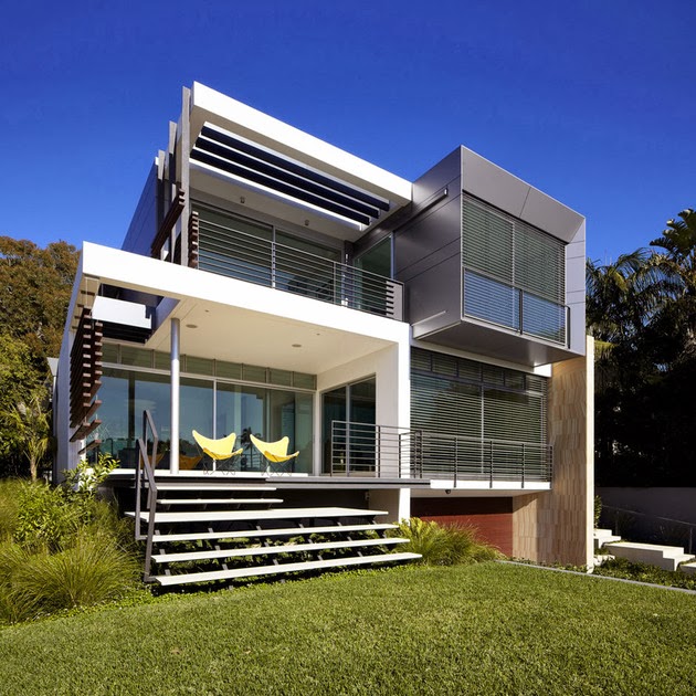 Desain Rumah dengan Tangga Spiral Outdoor | Model Denah Rumah ... Desain Rumah dengan Tangga Spiral Outdoor | Model Denah Rumah ...