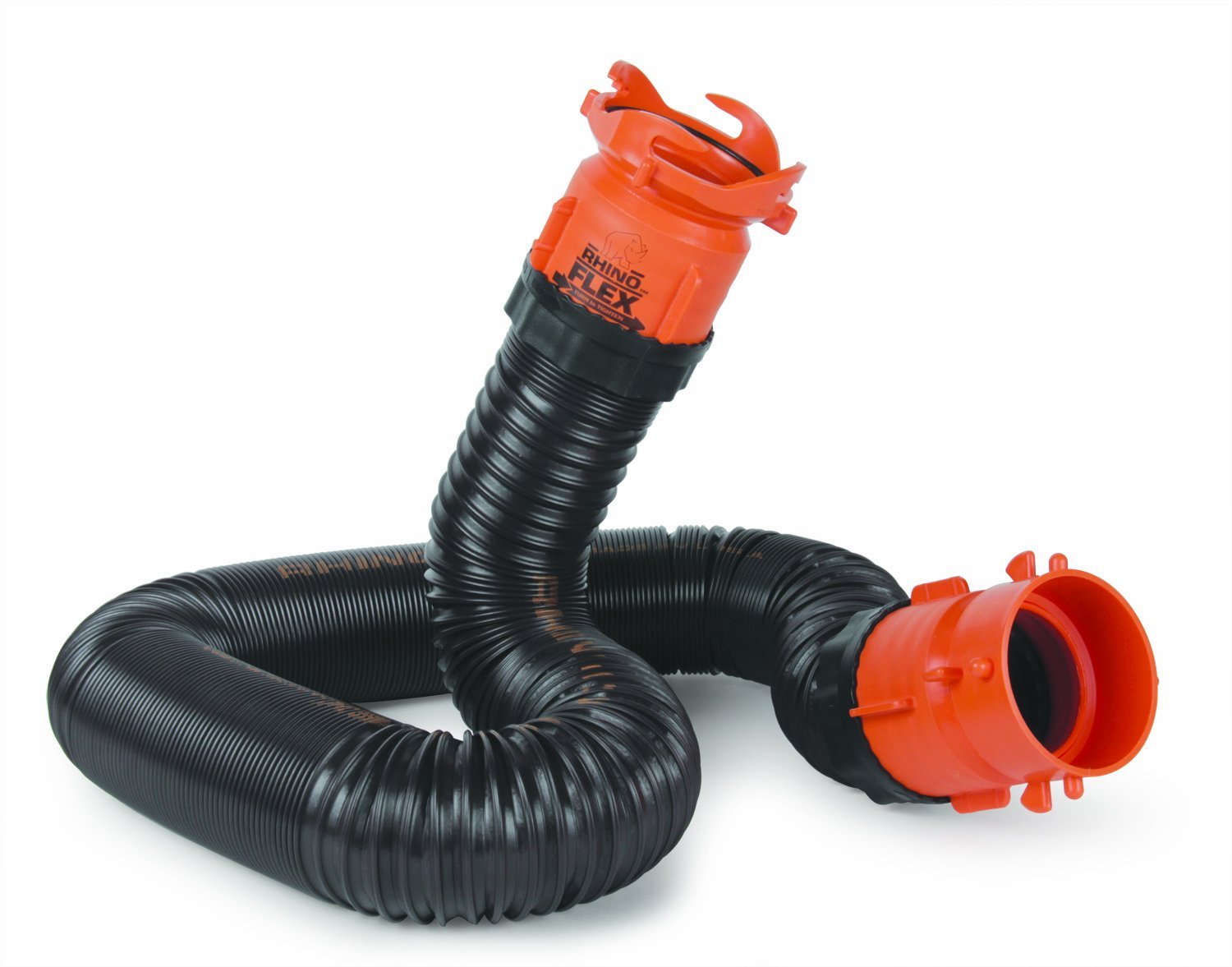  Camco 39764 RhinoFLEX 10' RV Sewer Hose Extension Kit with Swivel Fitting 