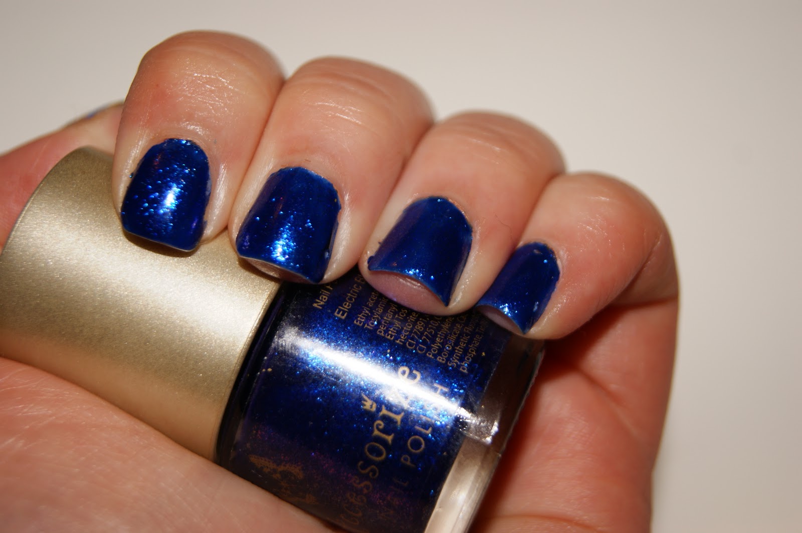 Electric Blue Nail Polish - wide 1