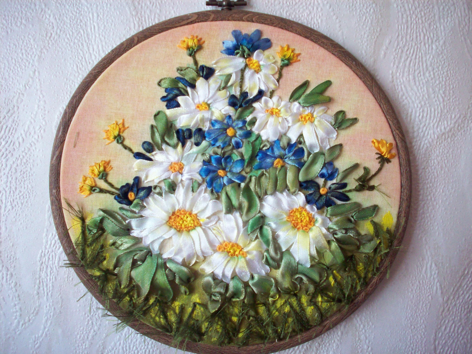 Ribbon embroidery  easy craft idea Ribbon embroidery  easy craft idea