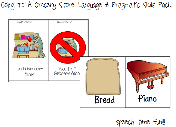 Going To A Grocery Store Language & Pragmatic Skills!! Speech Time