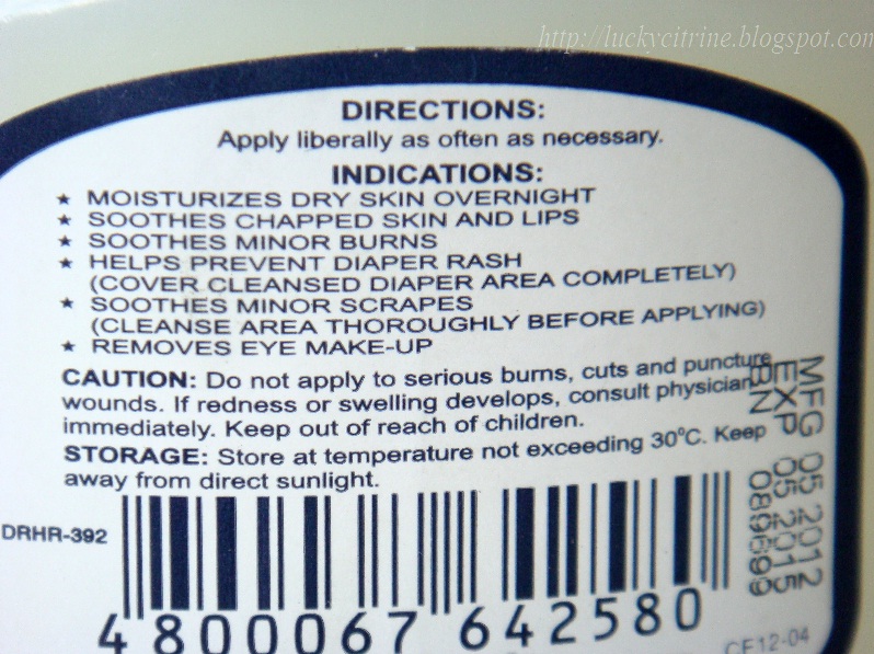 Lucky Citrine Apollo Petroleum Jelly My Great Eye Makeup Remover