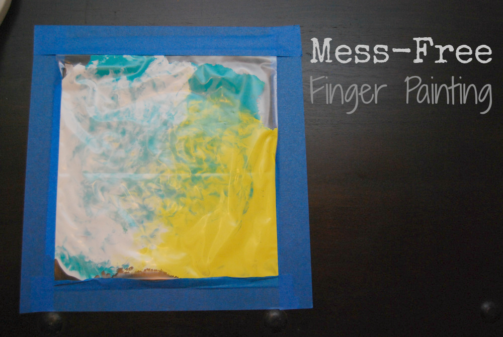 Mess Free Finger Painting Little Miss Mama