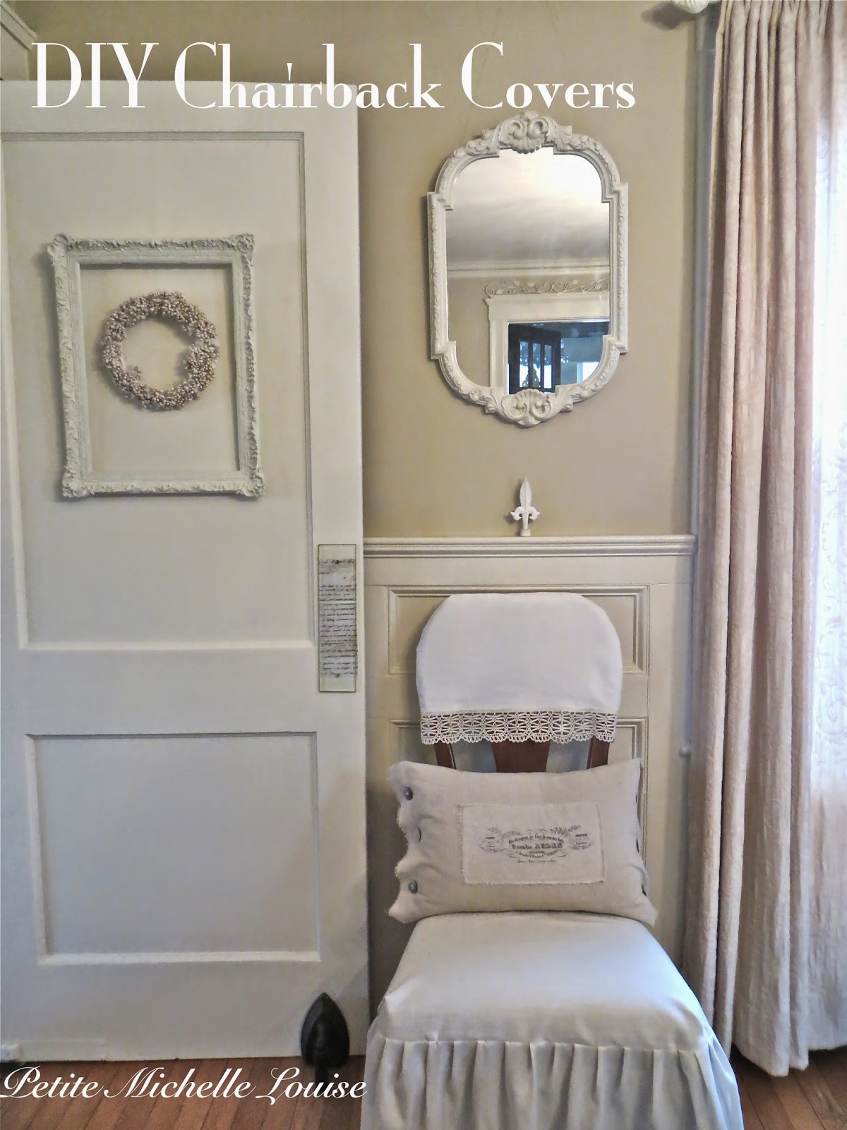 Petite Michelle Louise DIY Dining Room Chair Back Covers...