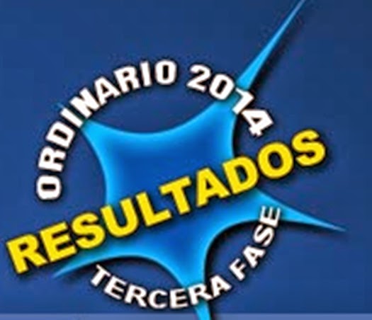 Resultados Examen de admisión III Fase UNSA 2014