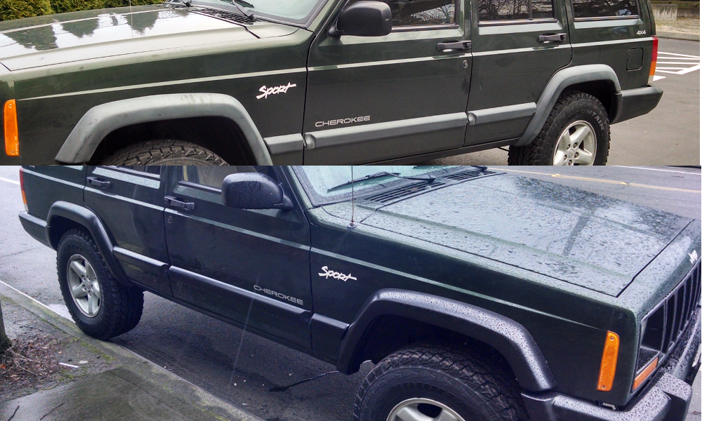Urban Trailseeker Jeep Cherokee XJ Restoring Fender, Moldings, and