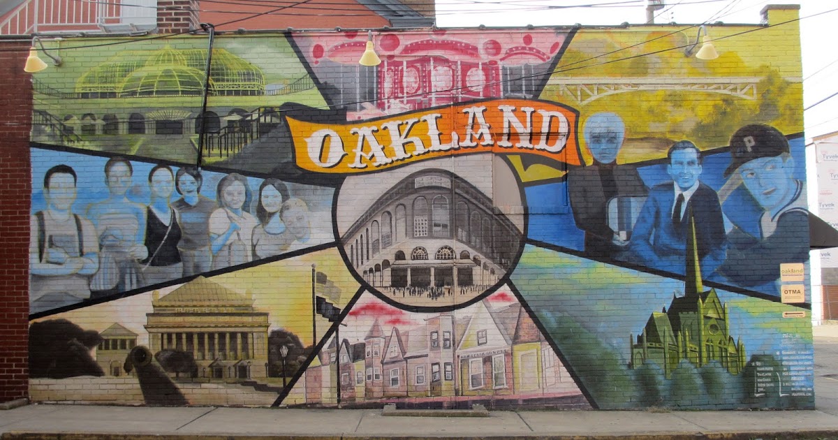 Pittsburgh Murals and Public Art A Mural of Oakland by multiple artists