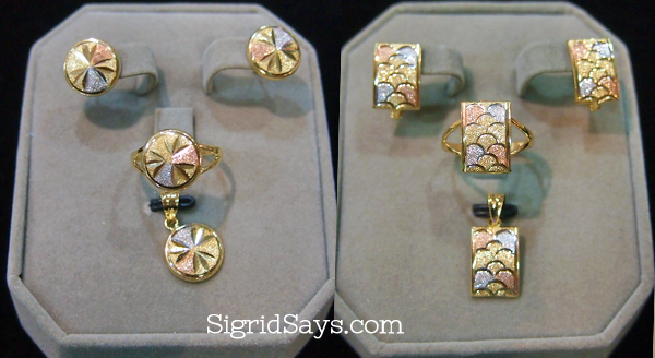 18k Saudi Gold jewelry sets at D' VJ Jewellers Bacolod