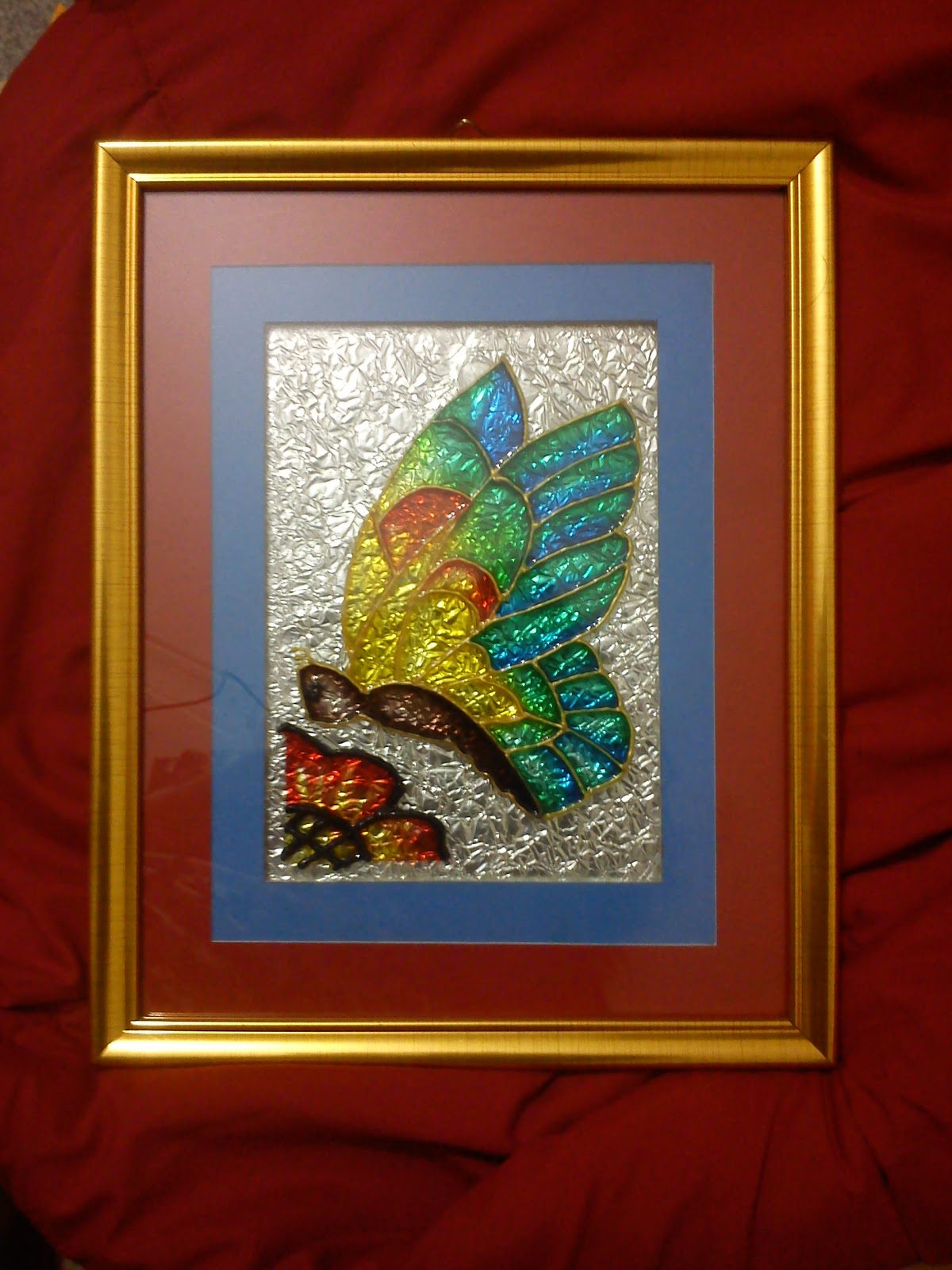 to world of colors Glass Painting with Stained Glass effect