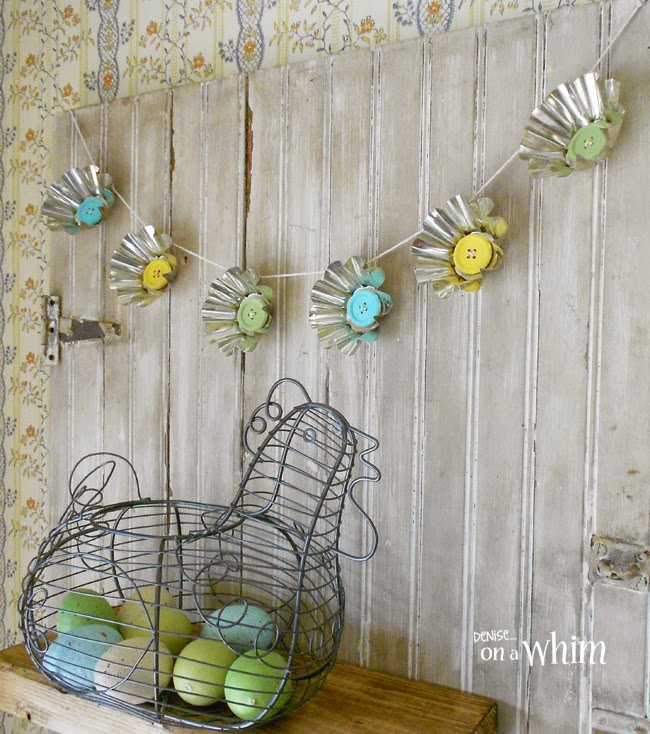 Spring Garland DIY with Jello Molds from Denise on a Whim