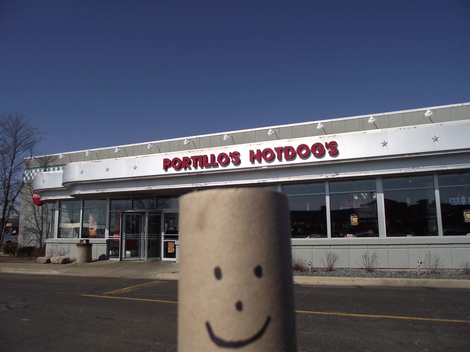 Ollie the Traveling TP Roll Portillo's Streamwood