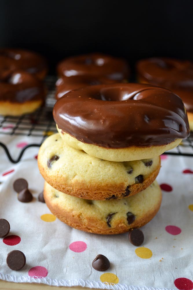 Oishii Treats Baked Chocolate Chip Donuts