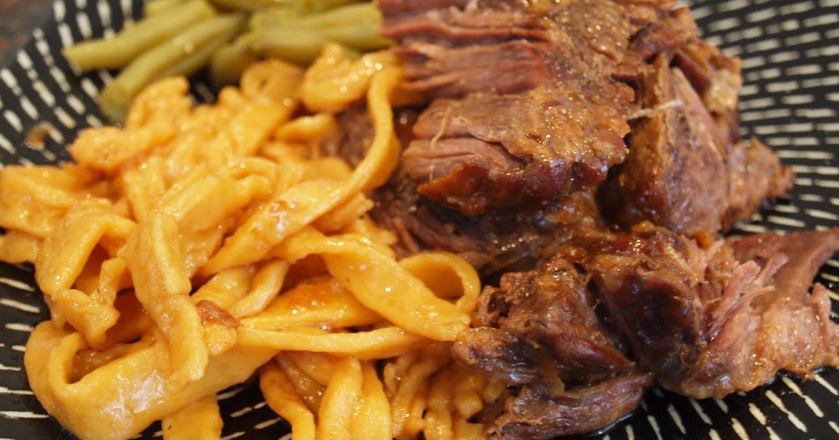 Dishin' It Out Chuck Roast with Homemade Noodles