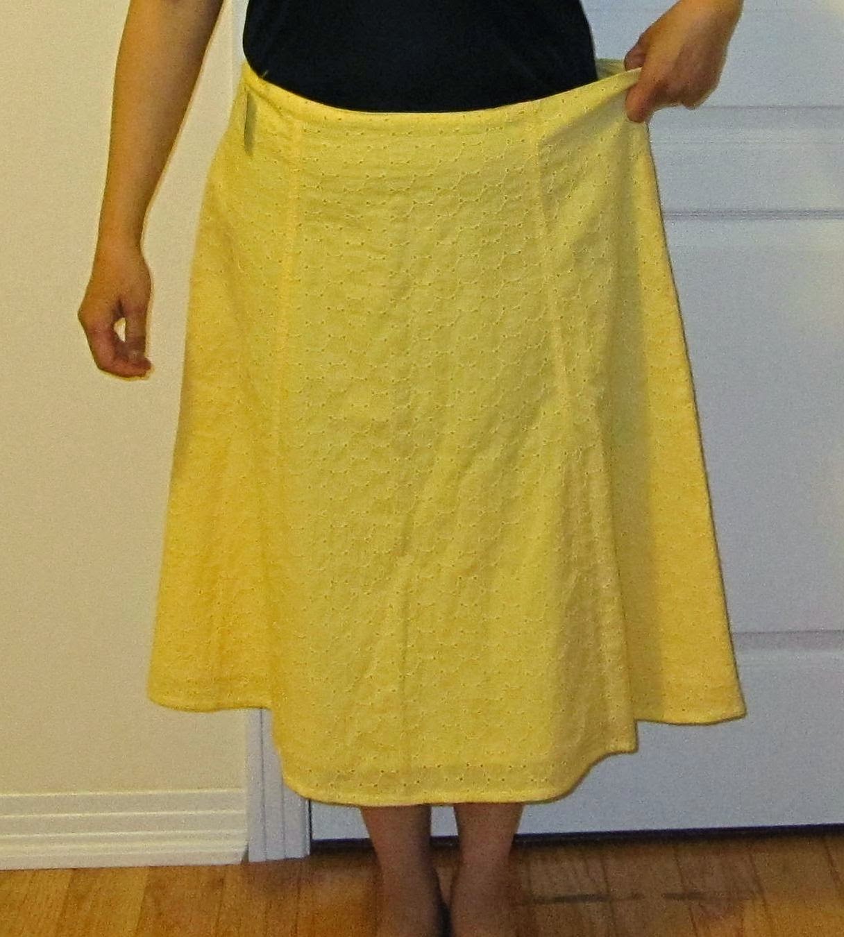 Refashion Coop Summery Eyelet Skirt to Summery Eyelet Top