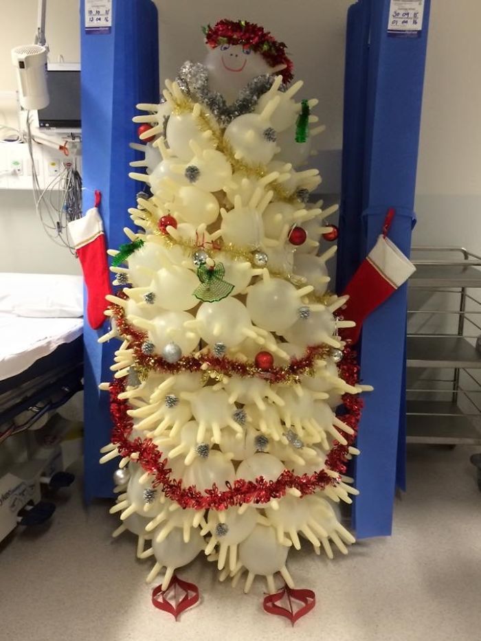 UNIQUE UNUSUAL OR INTERESTING 10 Medical Glove Christmas Trees