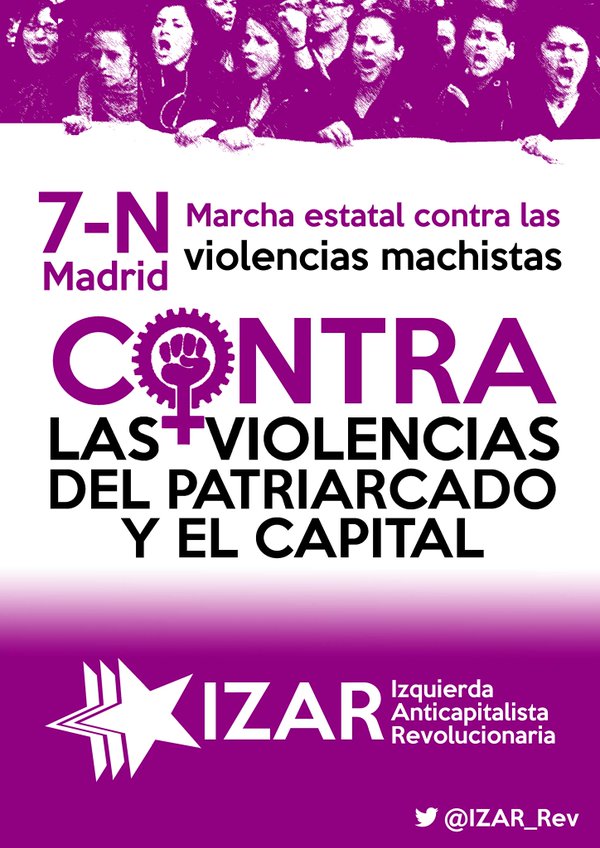 Contra las violencias del patriarcado y el capital. 7N MARCHA ESTATAL EN MADRID