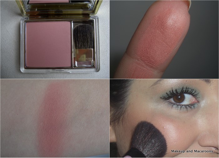 Estée Lauder Pure Color Blush Sensuous Rose Makeup and Macaroons