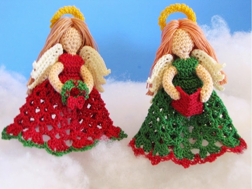 BellaCrochet: The Littlest Angel Christmas Ornaments: A Free Crochet Pattern ...