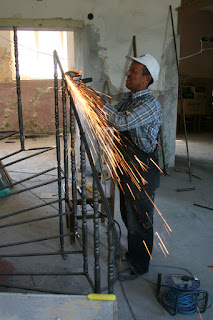 Reinforcing the handrail Reinforcing the handrail