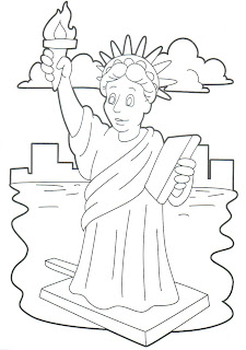 Statue Of Liberty Coloring Pages