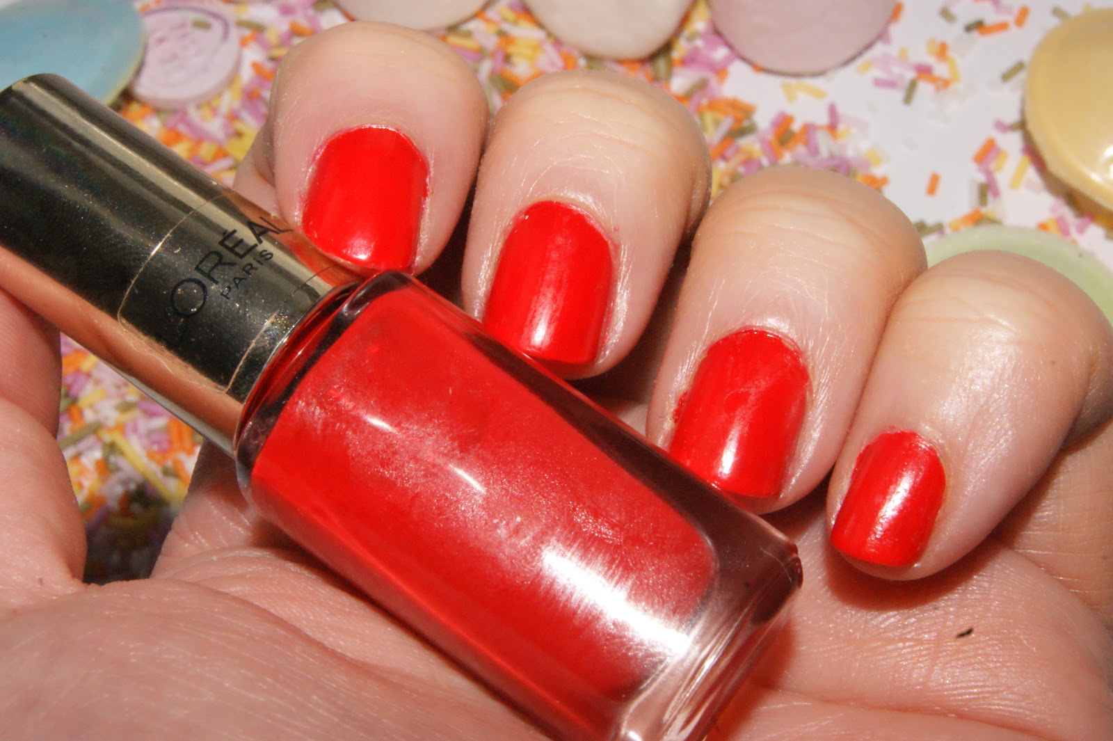 L'Oreal Miss Candy Color Riche Nail Polishes (Orange) - Review | The Sunday  Girl