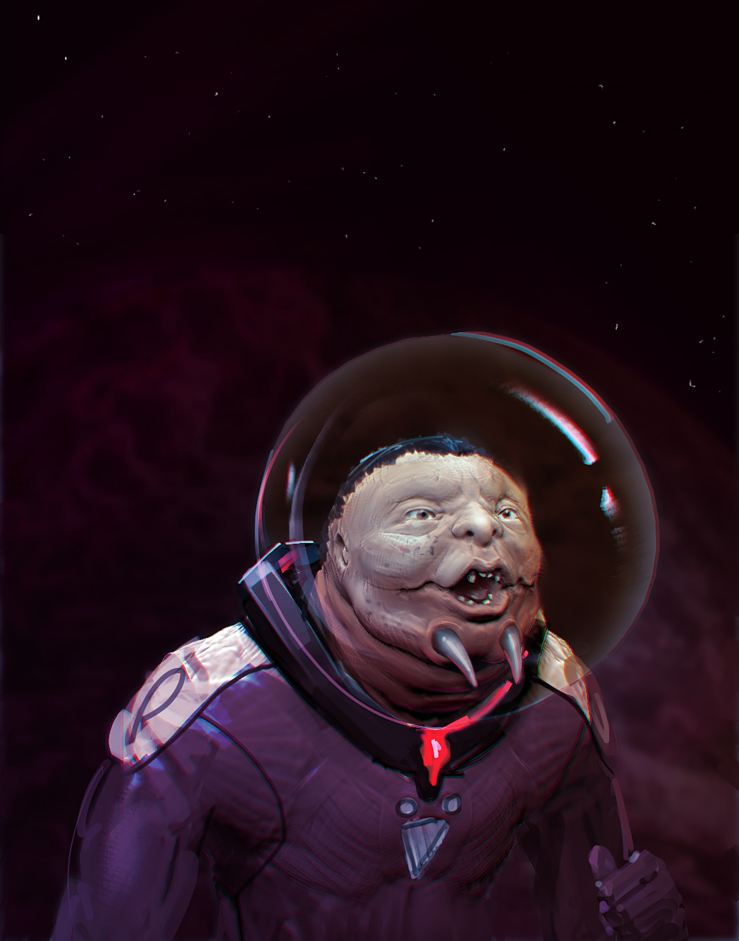 Art of Eli Hanselman Cat Fish Face