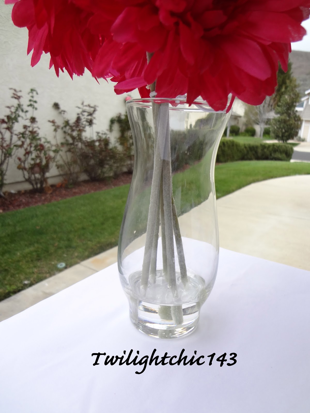 Tin's Bloggin DIY Acrylic Water Flower Arrangement♡TwiChic Thursday